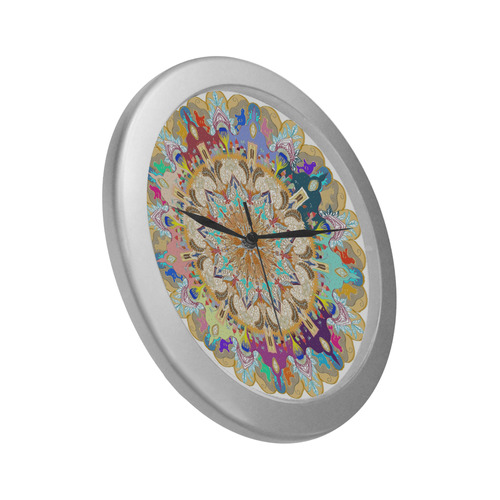 maagal hanouka Silver Color Wall Clock