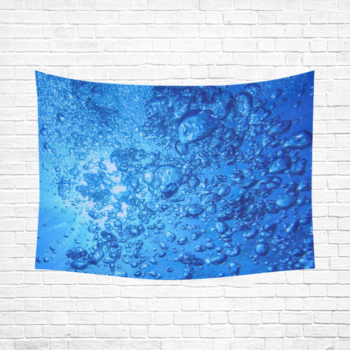 under water 2 Cotton Linen Wall Tapestry 80"x 60"