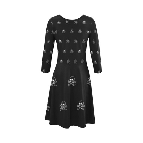 Skull 816 (Halloween) pattern 3/4 Sleeve Sundress (D23)