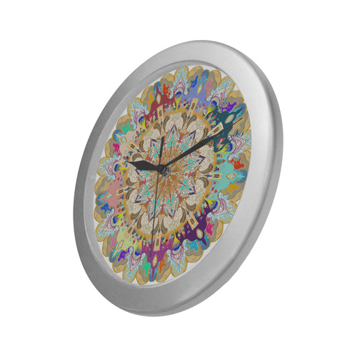 maagal hanouka Silver Color Wall Clock