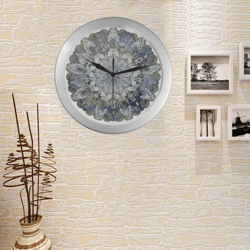 maagal hanouka 11 Silver Color Wall Clock