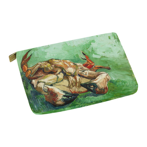 Van Gogh Crab On Its Back Fine Art Carry-All Pouch 12.5''x8.5''