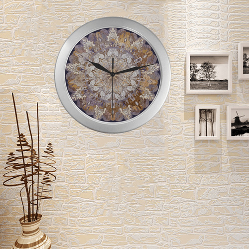 maagal hanouka 10-4 Silver Color Wall Clock