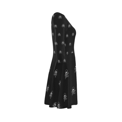 Skull 816 (Halloween) pattern 3/4 Sleeve Sundress (D23)