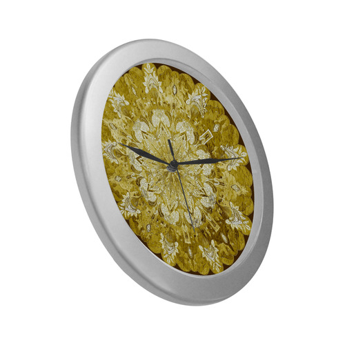 maagal hanouka 12-3 Silver Color Wall Clock