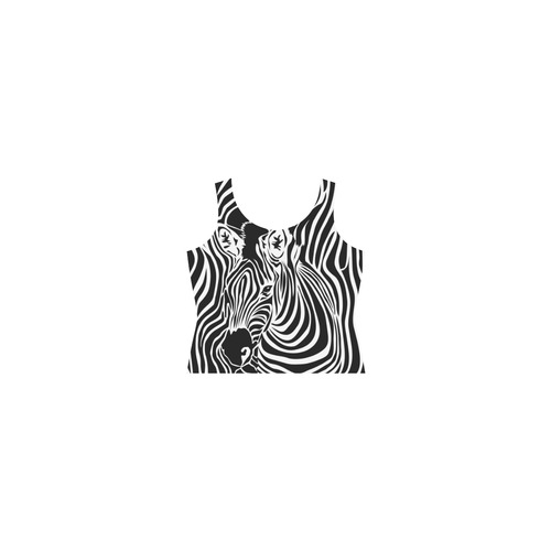 Zebra Print Sleeveless Splicing Shift Dress(Model D17)