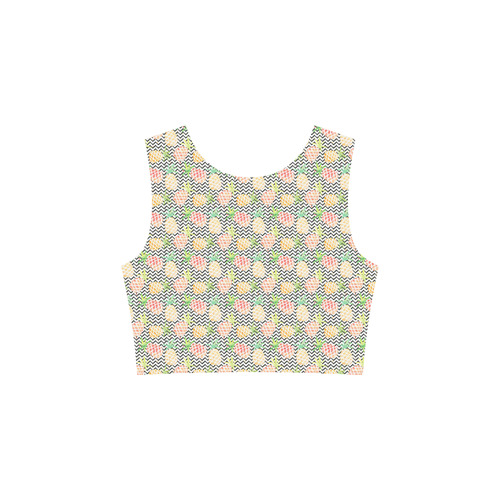 watercolor pineapple 3/4 Sleeve Sundress (D23)