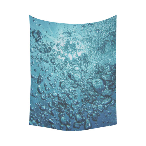 under water 1 Cotton Linen Wall Tapestry 80"x 60"