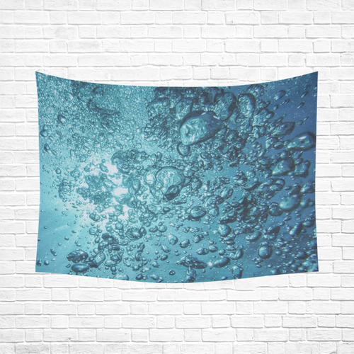 under water 1 Cotton Linen Wall Tapestry 80"x 60"