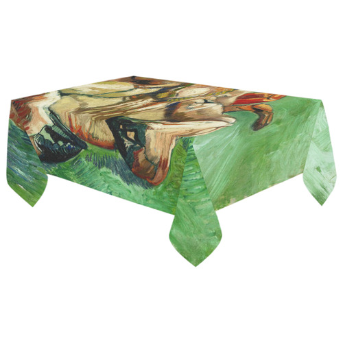Van Gogh Crab On Its Back Fine Art Cotton Linen Tablecloth 60"x 104"