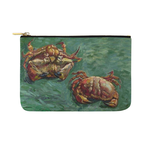 Van Gogh Two Crabs Nature Morte Fine Art Carry-All Pouch 12.5''x8.5''