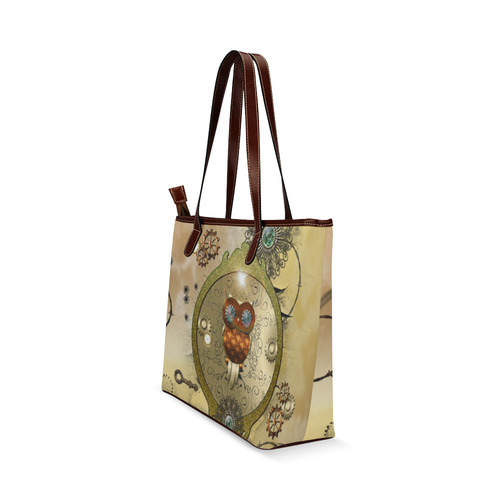 Steampunk, wonderful owl Shoulder Tote Bag (Model 1646)