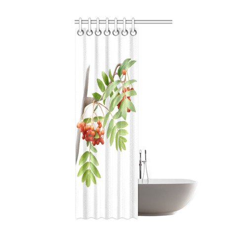 Rowan tree watercolor Shower Curtain 36"x72"