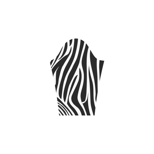 zebra opart, black and white Bateau A-Line Skirt (D21)