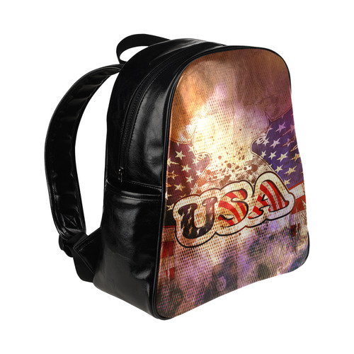 the USA with wings Multi-Pockets Backpack (Model 1636)