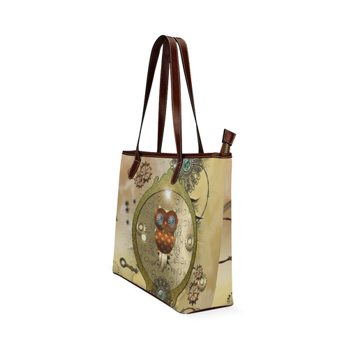 Steampunk, wonderful owl Shoulder Tote Bag (Model 1646)