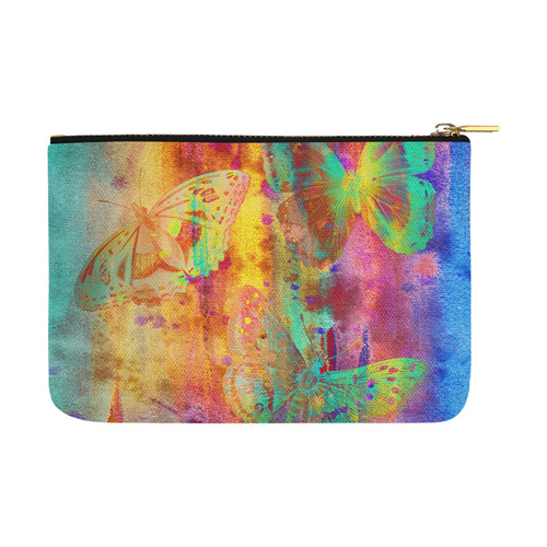 Colorful Butterflies Q Carry-All Pouch 12.5''x8.5''