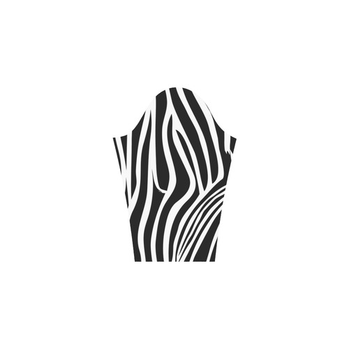 zebra opart, black and white Bateau A-Line Skirt (D21)