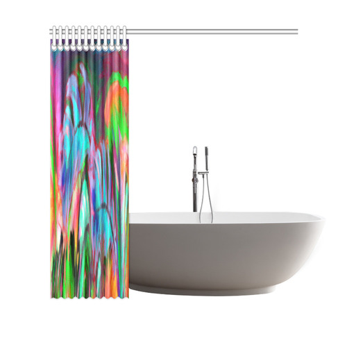 Abstract Rainbow Color Shower Curtain 69"x70"