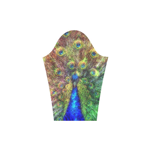 peacock Round Collar Dress (D22)