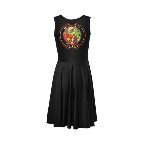 VeggieArt Yin Yang Sleeveless Ice Skater Dress (D19)