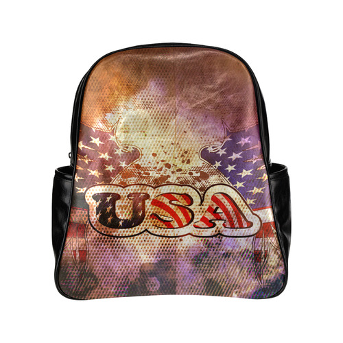 the USA with wings Multi-Pockets Backpack (Model 1636)