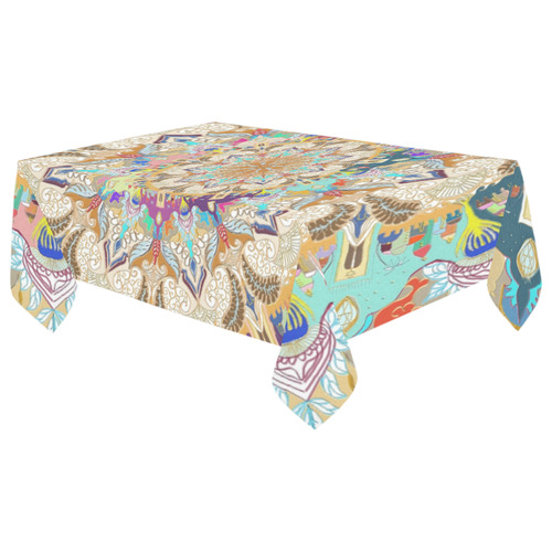 maagal hanouka Cotton Linen Tablecloth 60"x 104"