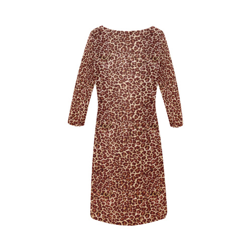 Leopard Round Collar Dress (D22)
