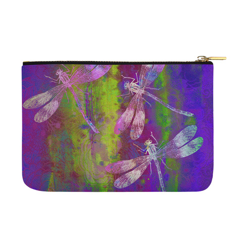 A Dragonflies QY Carry-All Pouch 12.5''x8.5''