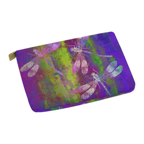 A Dragonflies QY Carry-All Pouch 12.5''x8.5''