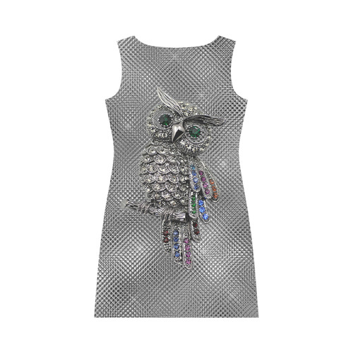 diamond owl Round Collar Dress (D22)