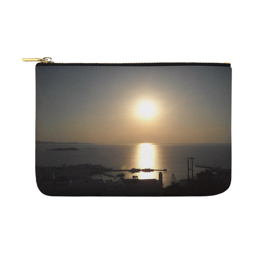 Sunset, Myconos Island, Greece Carry-All Pouch 12.5''x8.5''