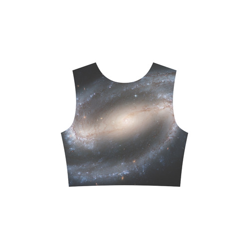 Barred spiral galaxy NGC 1300 Elbow Sleeve Ice Skater Dress (D20)