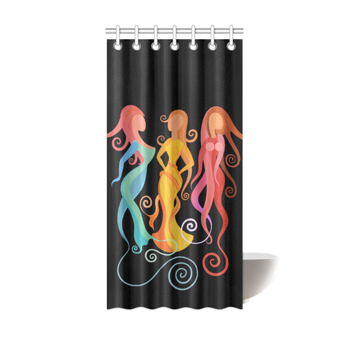 Mingle Abstract Painting Women Shower Curtain 36 X72 Id D1048451