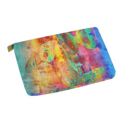 Colorful Butterflies Q Carry-All Pouch 12.5''x8.5''