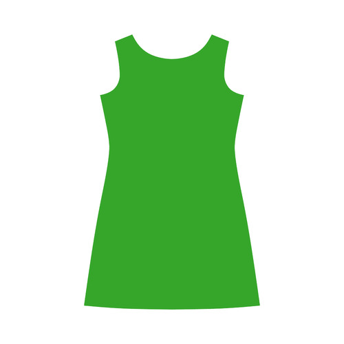 Neon Green Bateau A-Line Skirt (D21)