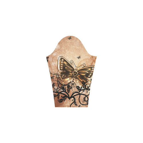 Wonderful butterflies and floral elements Bateau A-Line Skirt (D21)