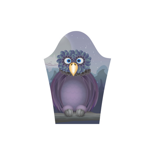 cute owl Round Collar Dress (D22)