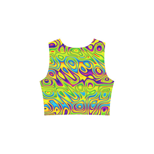 Multicolored Swimming Dots Sleeveless Ice Skater Dress (D19)