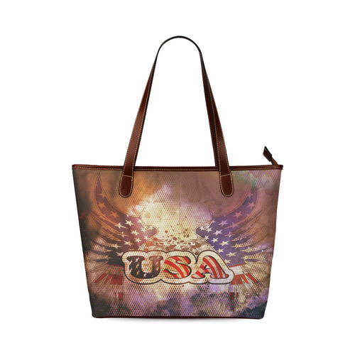 the USA with wings Shoulder Tote Bag (Model 1646)