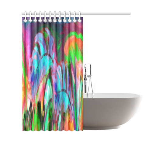 Abstract Rainbow Color Shower Curtain 69"x70"