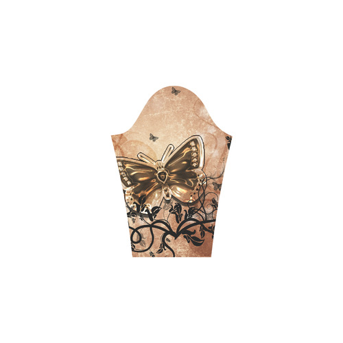 Wonderful butterflies and floral elements Bateau A-Line Skirt (D21)