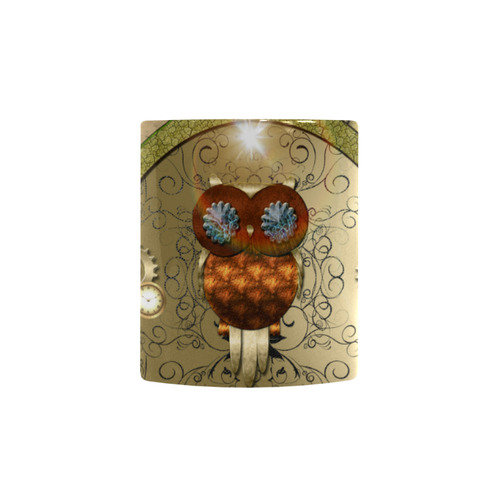 Steampunk, wonderful owl Custom Morphing Mug