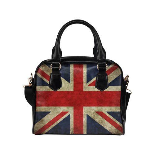 Vintage Flag of United Kingdom Shoulder Handbag (Model 1634)