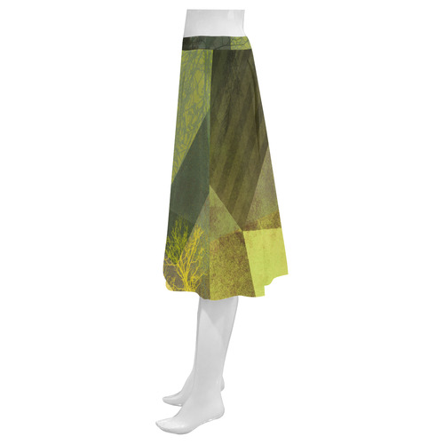 P24-G_Trees and Triangles_ Mnemosyne Women's Crepe Skirt (Model D16)