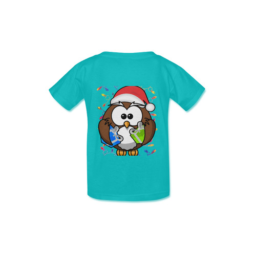 santa owl Kid's  Classic T-shirt (Model T22)