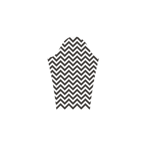 HIPSTER zigzag chevron pattern black & white Bateau A-Line Skirt (D21)