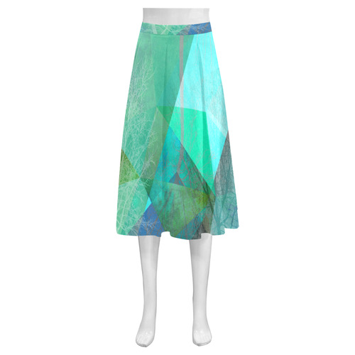 P19_Trees and Triangles_ Mnemosyne Women's Crepe Skirt (Model D16)