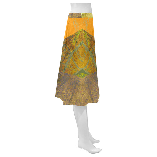 P24-1_Trees and Triangles_ Mnemosyne Women's Crepe Skirt (Model D16)