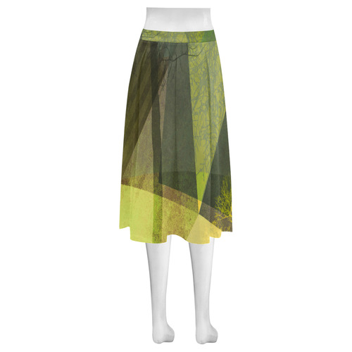 P24-G_Trees and Triangles_ Mnemosyne Women's Crepe Skirt (Model D16)